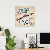 Vertrouwen over angst Poster (Thuiskantoor)