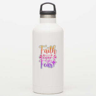 Vertrouwen over angst sticker