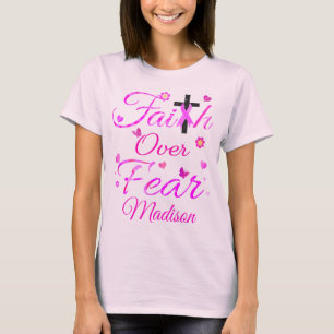 Vertrouwen over angst t-shirt