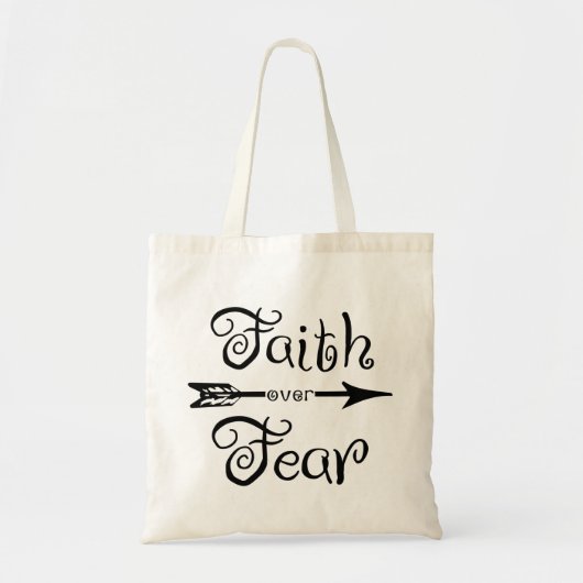 Vertrouwen over angst - tote bag (Voorkant)