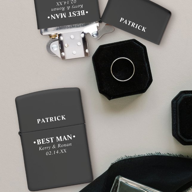 Vertrouwingsdatum en namen Beste man op maat (Personalized wedding thank you  gifts for your best man)
