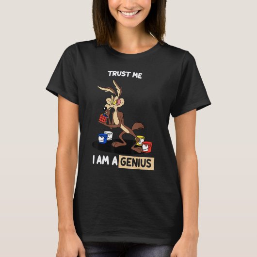 Vertrouwt me dat ik een genie ben t-shirt (Voorkant)