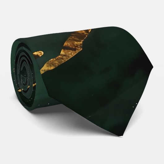 Verts et Cravate or (Roulé)