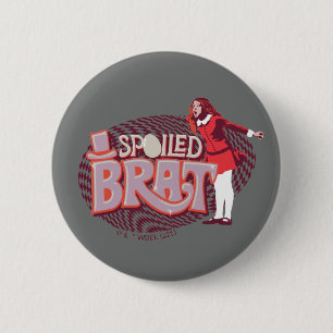 Veruca Salt - Gespeild vlees Ronde Button 5,7 Cm