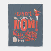 Veruca Salt - ik wil het nu! Fleece Deken (Voorkant)