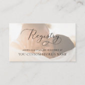 Vervaagd Fading Photo Script Minimalist Gift Regis Informatiekaartje (Voorkant)