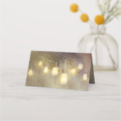 Vervaagd Mason Jar Lights Rustieke Bruiloft (Achterkant)