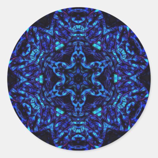 Vervaagd Ronde Sticker (Voorkant)