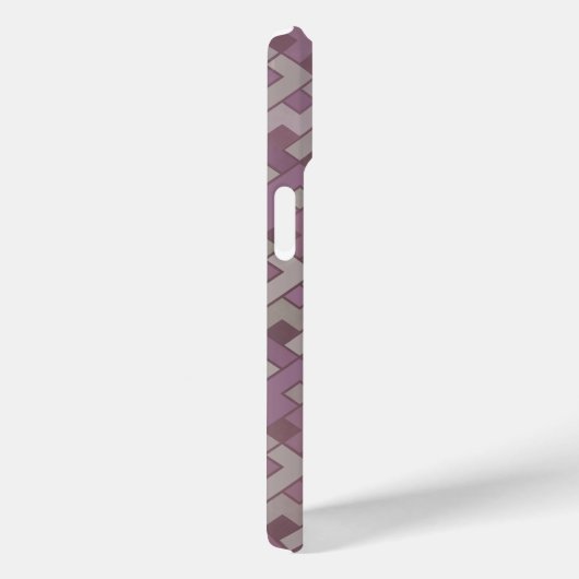 Vervaagd Rood Geometrisch Abstract Case-Mate iPhone Case (Achterkant / Rechts)
