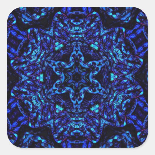 Vervaagd Vierkante Sticker (Voorkant)