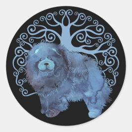 VERVAAGDE GENEN Toon Boom van het Leven Ronde Sticker