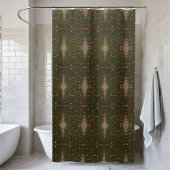  vervaagde glitter kerstboom douchegordijn