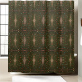  vervaagde glitter kerstboom douchegordijn