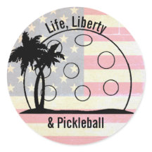 Vervaagde Leven Vrijheid & Pickleball Patriottisch