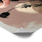 vervaagde tuinfluisteringen poster (Hoek)