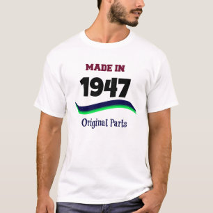 Vervaardigd in 1947, originele onderdelen t-shirt
