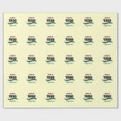 Vervaardigd in 1950, originele onderdelen cadeaupapier (Vlak)