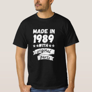 vervaardigd in 1989 met originele onderdelen, t-shirt