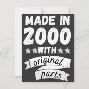 vervaardigd in 2000 met originele onderdelen, feestdagenkaart