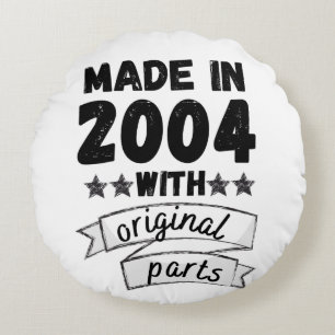 vervaardigd in 2004 met originele onderdelen, rond kussen