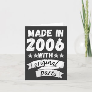 vervaardigd in 2006 met originele onderdelen, notitiekaartje