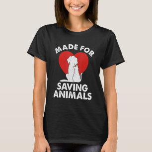 Vervaardigd voor het redden van dieren Veterinaire T-shirt