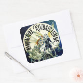 Vervaardiging van fietsen van Roubaisienne Vierkante Sticker (Envelop)