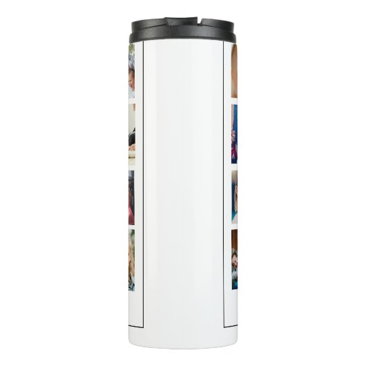 Vervaders modern script 16 fotocollage thermosbeker (Achterkant)