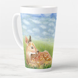 Vervagen in de Grass Illustratie Latte Mok