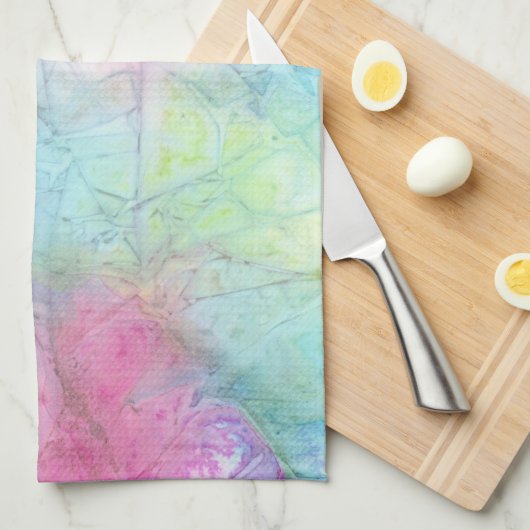 Vervagen in meerdere kleuren theedoek (Quarter Fold)