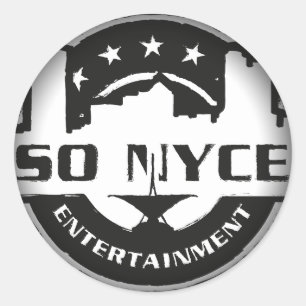 Vervagen naar zwarte ronde stickers