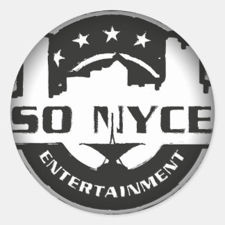 Vervagen naar zwarte ronde stickers