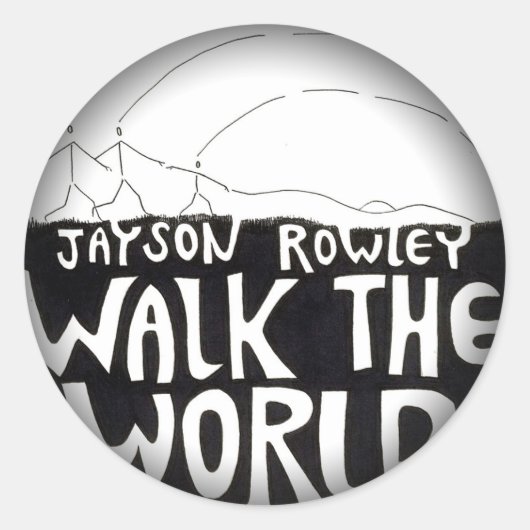 Vervagen naar zwarte ronde stickers (Voorkant)