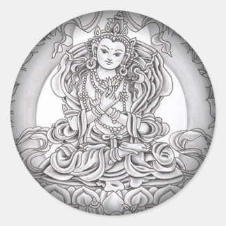 Vervagen naar zwarte ronde stickers