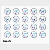 Vervagen naar zwarte ronde stickers (Vel)