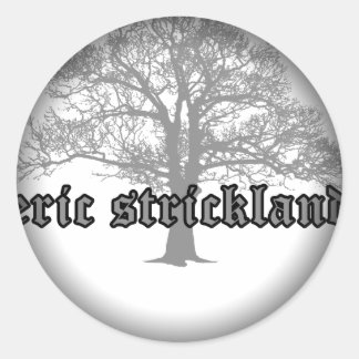 Vervagen naar zwarte ronde stickers