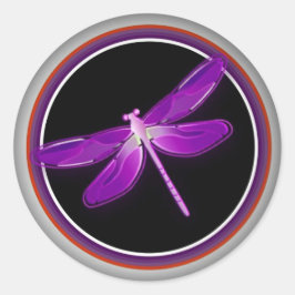 Vervagen naar zwarte ronde stickers