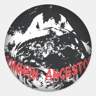 Vervagen naar zwarte ronde stickers