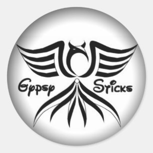Vervagen naar zwarte ronde Stickers - Gepersonalis