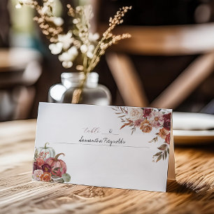 Verval in liefde Herfstbloesem Huwelijks Plaatsk Visitekaartjes