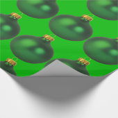 Verval met de groene kerstavond cadeaupapier (Hoek)