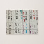 Vervaldatum  bibliotheek legpuzzel (Horizontaal)