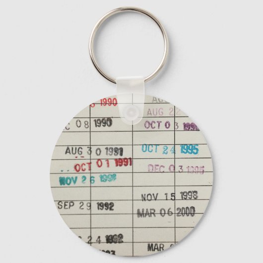 Vervaldatum bibliotheek sleutelhanger (Voorkant)