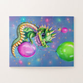 Vervaldatum waterdraak met ballonnen legpuzzel (Horizontaal)