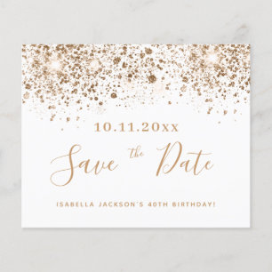 Vervaldatum witgoud glitter budget behalve datum flyer