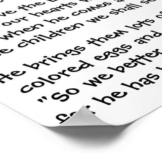 VERVALLEN EN EENVOUDIGERE BUNNY POSTER (Hoek)