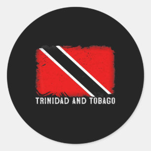 Vervallen patriottische Trinidad en Togo-vlag Trin Ronde Sticker