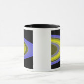 Vervalsing-kleur beeld van de ringen van Saturnus Mok (Midden)