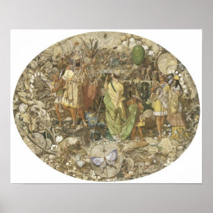 Vervalsing: Oberon en Titania, 1854-58 Poster