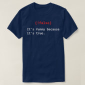 Vervalsing zijn grappig omdat zijn echte programme t-shirt (Design voorkant)